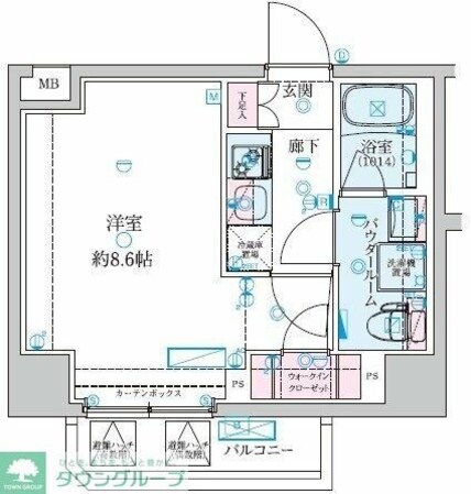 GENOVIA大師橋の物件間取画像